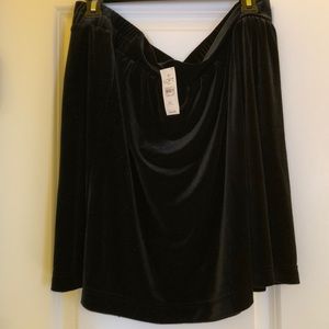 Loft outlet suede black skirt